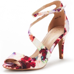 image:imageDREAM PAIRS Womens NILE Fashion Stilettos Open Toe Pump Heel SandalsFloral