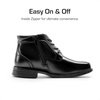 image:imageDREAM PAIRS Boys Dress Boots Laceup Formal Shoes with Side Zipper