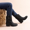 image:imageDREAM PAIRS Girls Cowboy Cowgirl Boots 2in1 Western Removable Cuff Fold Over Embroidered Fashion Mid Calf ShoesBlack