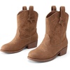 image:imageDREAM PAIRS Girls Cowgirl Boots Cowboy Boots with Low Heel Western Embroidered Fashion Mid Calf Shoes for ToddlerLittle KidBig KidCamel