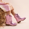 image:imageDREAM PAIRS Girls Cowgirl Boots Cowboy Boots with Low Heel Western Embroidered Fashion Mid Calf Shoes for ToddlerLittle KidBig KidPink