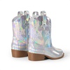 image:imageDREAM PAIRS Girls Cowgirl Boots Cowboy Boots with Low Heel Western Embroidered Fashion Mid Calf Shoes for ToddlerLittle KidBig KidSilver