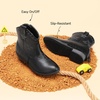 image:imageDREAM PAIRS Girls Cowgirl Cowboy Ankle Western Boots Side Zipper Riding Shoes with Tassel Little KidBig KidBlack