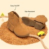 image:imageDREAM PAIRS Girls Cowgirl Cowboy Ankle Western Boots Side Zipper Riding Shoes with Tassel Little KidBig KidCamelsuede