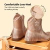 image:imageDREAM PAIRS Girls Cowgirl Cowboy Ankle Western Boots Side Zipper Riding Shoes with Tassel Little KidBig KidRose Gold