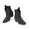 image:imageDREAM PAIRS Girls Cowgirl Cowboy Rhinestone Boots Ankle Low Heel Dress BootiesBlack
