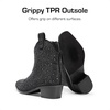 image:imageDREAM PAIRS Girls Cowgirl Cowboy Rhinestone Boots Ankle Low Heel Dress BootiesBlack