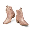 image:imageDREAM PAIRS Girls Cowgirl Cowboy Rhinestone Boots Ankle Low Heel Dress BootiesChampagne