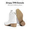 image:imageDREAM PAIRS Girls Cowgirl Cowboy Rhinestone Boots Ankle Low Heel Dress BootiesWhite