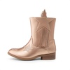 image:imageDREAM PAIRS Girls Cowgirl Cowboy Western Mid Calf Tassel BootsRose Gold