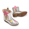 image:imageDREAM PAIRS Girls Cowgirl Cowboy Western Mid Calf Tassel BootsSilver