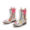 image:imageDREAM PAIRS Girls Cowgirl Cowboy Western Mid Calf Tassel BootsSilver