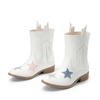 image:imageDREAM PAIRS Girls Cowgirl Cowboy Western Mid Calf Tassel BootsWhite