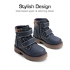 image:imageDREAM PAIRS Kids Ankle Boots Boys Girls Fashion Booties with Hook and Loop ToddlerLittle KidNavy