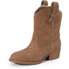 image:imageDREAM PAIRS Girls Cowgirl Boots Cowboy Boots with Low Heel Western Embroidered Fashion Mid Calf Shoes for ToddlerLittle KidBig KidCamel