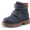 image:imageDREAM PAIRS Kids Ankle Boots Boys Girls Fashion Booties with Hook and Loop ToddlerLittle KidNavy