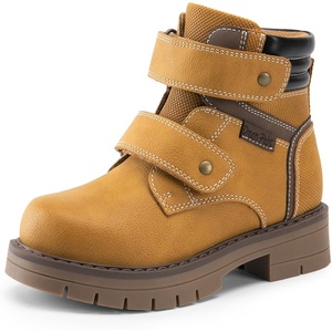 image:imageDREAM PAIRS Kids Ankle Boots Boys Girls Fashion Booties with Hook and Loop ToddlerLittle KidCamel