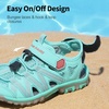 image:imageDREAM PAIRS Boys Girls ClosedToe Outdoor Summer Water Sport Sandals for ToddlerLittleBig KidLightGreenCoral