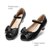 image:imageDREAM PAIRS Girls Heels Dress Shoes Flats for Wedding Bow Flower Princess Shoes for Little KidBig KidBlackpu
