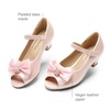 image:imageDREAM PAIRS Girls Heels Dress Shoes Flats for Wedding Bow Flower Princess Shoes for Little KidBig KidPinkpu