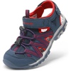 image:imageDREAM PAIRS Boys Girls ClosedToe Outdoor Summer Water Sport Sandals for ToddlerLittleBig KidBlueGreyRed