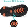 image:imageDREAM PAIRS Boys Girls Outdoor Summer Water Sport Athletic Sandals for ToddlerLittleBig KidDarkGreyOrange
