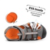 image:imageDREAM PAIRS Boys Girls Outdoor Summer Water Sport Athletic Sandals for ToddlerLittleBig KidDarkGreyOrange