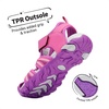 image:imageDREAM PAIRS Boys Girls Outdoor Summer Water Sport Athletic Sandals for ToddlerLittleBig KidFuchsiaLightGrey