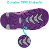 image:imageDREAM PAIRS Boys Girls Outdoor Summer Water Sport Athletic Sandals for ToddlerLittleBig KidFuchsiaLightGrey