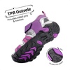 image:imageDREAM PAIRS Boys Girls Outdoor Summer Water Sport Athletic Sandals for ToddlerLittleBig KidPurpleFuchsiaLightGrey