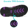 image:imageDREAM PAIRS Boys Girls Outdoor Summer Water Sport Athletic Sandals for ToddlerLittleBig KidPurpleFuchsiaLightGrey