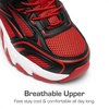 image:imageDREAM PAIRS Boys Girls Shoes Kids Tennis Athletic Running Footwear Breathable Walking Sneakers for LittleBig KidRedBlack