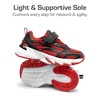 image:imageDREAM PAIRS Boys Girls Shoes Kids Tennis Athletic Running Footwear Breathable Walking Sneakers for LittleBig KidRedBlack