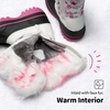 image:imageDREAM PAIRS Boys Girls Snow Boots WaterResistant Outdoor Warm Cozy AntiSlip Mid Calf Faux Fur Lining Insulated Winter Shoes for LittleBig KidsWhiteFuchsia