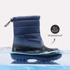 image:imageDREAM PAIRS Boys Girls Snow Boots WaterResistant Outdoor Warm Cozy AntiSlip Mid Calf Faux Fur Lining Winter Shoes for ToddlerLittleBig KidsNavy
