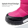 image:imageDREAM PAIRS Boys Girls Winter Snow Boots Slip Resistant Outdoor Cold Weather Boots with Faux Fur LiningBaby Pink