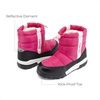 image:imageDREAM PAIRS Boys Girls Winter Snow Boots Slip Resistant Outdoor Cold Weather Boots with Faux Fur LiningBaby Pink