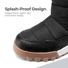 image:imageDREAM PAIRS Boys Girls Winter Snow Boots Slip Resistant Outdoor Cold Weather Boots with Faux Fur LiningBlack