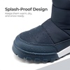 image:imageDREAM PAIRS Boys Girls Winter Snow Boots Slip Resistant Outdoor Cold Weather Boots with Faux Fur LiningBlue