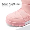 image:imageDREAM PAIRS Boys Girls Winter Snow Boots Slip Resistant Outdoor Cold Weather Boots with Faux Fur LiningPink