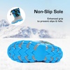 image:imageDREAM PAIRS Boys Snow Boots Waterproof Camouflage Slip Resistant Mid Calf Faux Fur Lining Outdoor Muck Winter Shoes for LittleBig KidsBlueGray