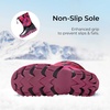 image:imageDREAM PAIRS Boys Snow Boots Waterproof Camouflage Slip Resistant Mid Calf Faux Fur Lining Outdoor Muck Winter Shoes for LittleBig KidsRedBlack