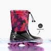 image:imageDREAM PAIRS Boys Snow Boots Waterproof Camouflage Slip Resistant Mid Calf Faux Fur Lining Outdoor Muck Winter Shoes for LittleBig KidsRedBlack