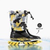 image:imageDREAM PAIRS Boys Snow Boots Waterproof Camouflage Slip Resistant Mid Calf Faux Fur Lining Outdoor Muck Winter Shoes for LittleBig KidsYellowBlack
