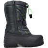 image:imageDREAM PAIRS Boys amp Girls Mid Calf WaterResistant Winter Snow Boots for ToddlerLittleBig KidBlackNeonGreen