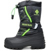 image:imageDREAM PAIRS Boys amp Girls Mid Calf WaterResistant Winter Snow Boots for ToddlerLittleBig KidBlackNeonGreen