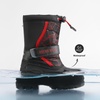 image:imageDREAM PAIRS Boys amp Girls Mid Calf WaterResistant Winter Snow Boots for ToddlerLittleBig KidBlackRed