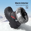 image:imageDREAM PAIRS Boys amp Girls Mid Calf WaterResistant Winter Snow Boots for ToddlerLittleBig KidBlackRed