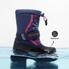 image:imageDREAM PAIRS Boys amp Girls Mid Calf WaterResistant Winter Snow Boots for ToddlerLittleBig KidNavyFuchsia