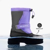 image:imageDREAM PAIRS Boys amp Girls Mid Calf WaterResistant Winter Snow Boots for ToddlerLittleBig KidPurpleGrey